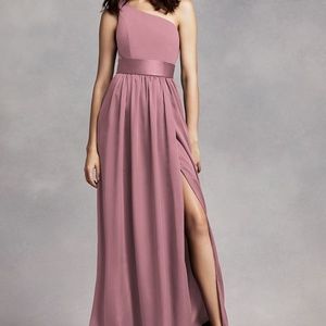 One Shoulder Dress with Satin Sash

WHITE BY VERA